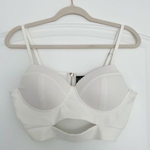 Windsor Crop Top in White